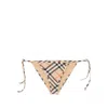Burberry Checked Bikini Bottoms In Multicolor