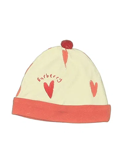 Pre-owned Burberry Kids' Beanie Hat In Ivory