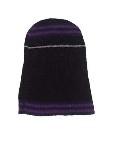 Pre-owned Burberry Beanie Hat In Purple