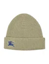 Burberry Ekd Beanie Hat In Hunter Beige