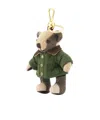 Burberry Thomas The Bear Green Jacket Keychain In Green