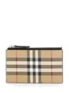 Burberry Card Holder Check In Beige