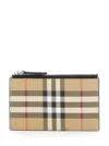 Burberry Card Holder Check In Brown