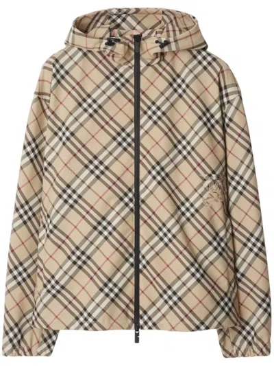 BURBERRY BEIGE ARCH CHECK JACKET