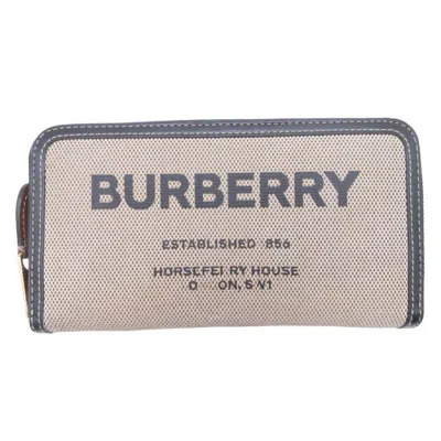 Pre-owned Burberry Beige Black Coin Purse/coin Case () In Multi