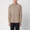 Burberry Vintage Check Long-sleeved Shirt In Beige