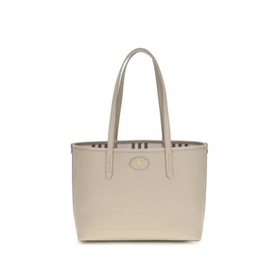 Burberry Beige Calf Leather Bos Taurus Shoulder Bag