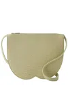 Burberry Beige Calfskin Leather Mini Chess Clutch In Neutral