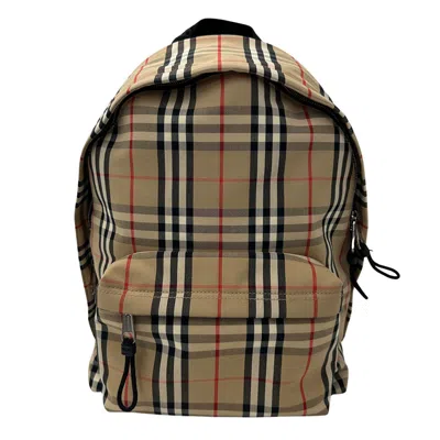Pre-owned Burberry Beige Canvas Backpack ()