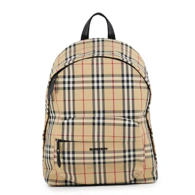 Pre-owned Burberry Beige Canvas Backpack ()