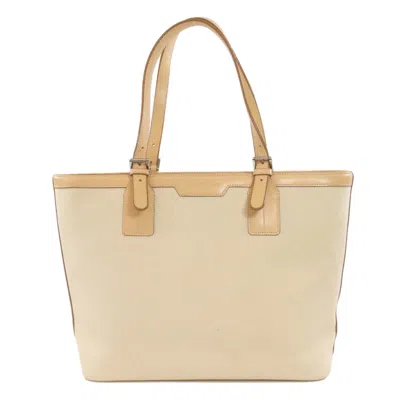 Pre-owned Burberry Beige Canvas Tote Bag ()