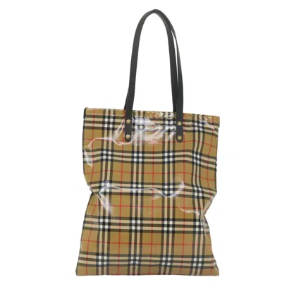 Pre-owned Burberry Beige Canvas Tote Bag ()