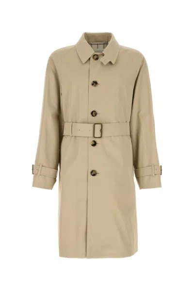 BURBERRY BEIGE CAPUCCINO GABARDINE TRENCH COAT