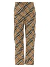 Burberry Functional Cargo Pocket Trousers In Beige