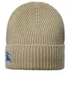 Burberry Ekd Beanie Hat In Beige