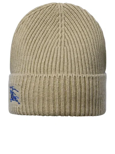 BURBERRY BEIGE CASHMERE BEANIE