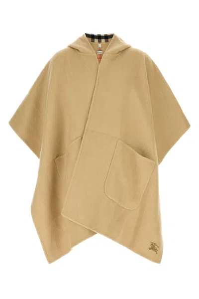 Burberry Beige Cashmere Reversibile Cape