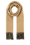 BURBERRY BEIGE CASHMERE REVERSIBLE SCARF