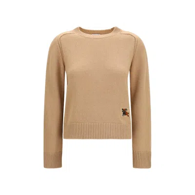 Burberry Beige Cashmere Sweater In Nude