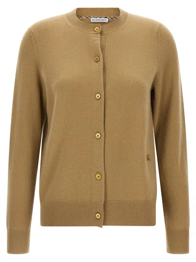 Burberry Classic Button Cardigan In Neutral