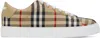 Burberry New Albridge Check Low-top Sneakers In Multi