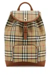 Burberry Beige Check Backpack