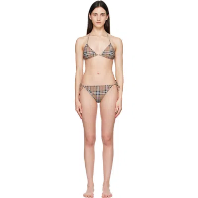 Burberry Beige Check Bikini