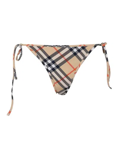 BURBERRY BEIGE CHECK BIKINI
