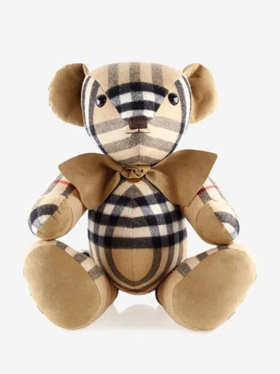 Burberry Beige Check Cashmere Thomas Teddy Bear One Size Brown By Childsplay Clothing