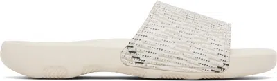 Burberry Beige Check Dive Pool Slides