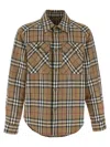 Burberry Relaxed Check-patch Sweatshirt In Beige