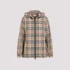 Burberry Everton Checked Zip-up Jacket In Beige