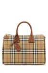 Burberry Women Printed Canvas Medium Check Handbag