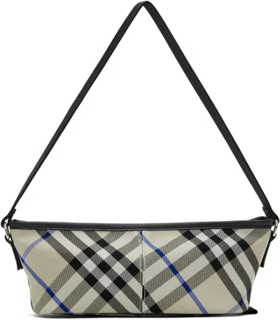 Burberry Beige Check Mini Bag In Lichen
