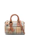 Burberry Beige Check Mini Duffle Bag