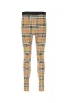 Burberry Women Archive Check Leggings In Beige