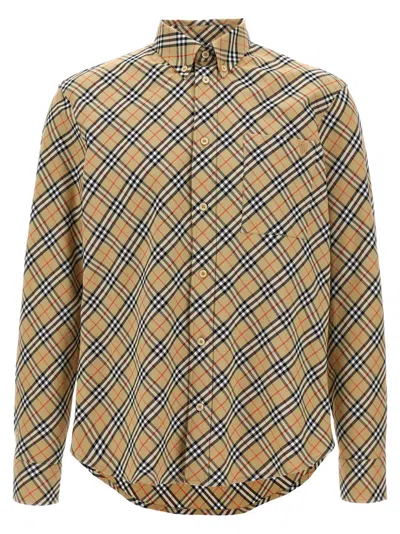 BURBERRY BEIGE CHECK SHIRT
