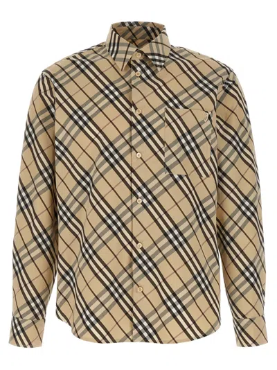 BURBERRY BEIGE CHECK SHIRT