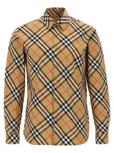 BURBERRY BEIGE CHECK SHIRT