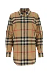 Burberry Nivi Check Cotton Shirt In Multi