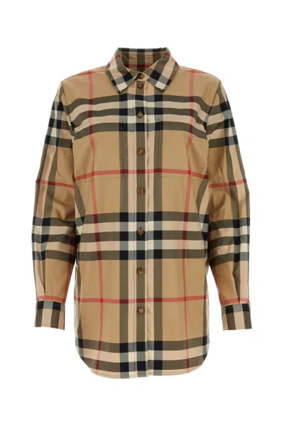 BURBERRY BEIGE CHECK SHIRT
