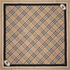 Burberry Beige Check Silk Scarf In Brown