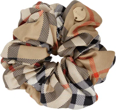 Burberry Check-print Silk Scrunchie