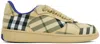 Burberry Beige Check Terrace Sneakers In Grain Ip Check