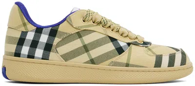 BURBERRY BEIGE CHECK TERRACE SNEAKERS