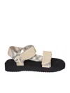 Burberry Check Trek Sandals In Beige