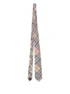 Burberry Check Silk Tie In Multi