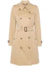 Burberry The Long Waterloo Heritage Trench Coat In Beige