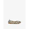 Burberry Ballerina Beige Check Pattern In Beige Comb
