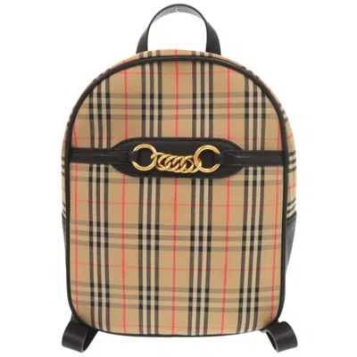 Pre-owned Burberry Beige Cotton Backpack ()